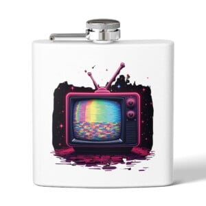 Analog Dreams in a Digital World- Stainless Steel Flask, 6oz