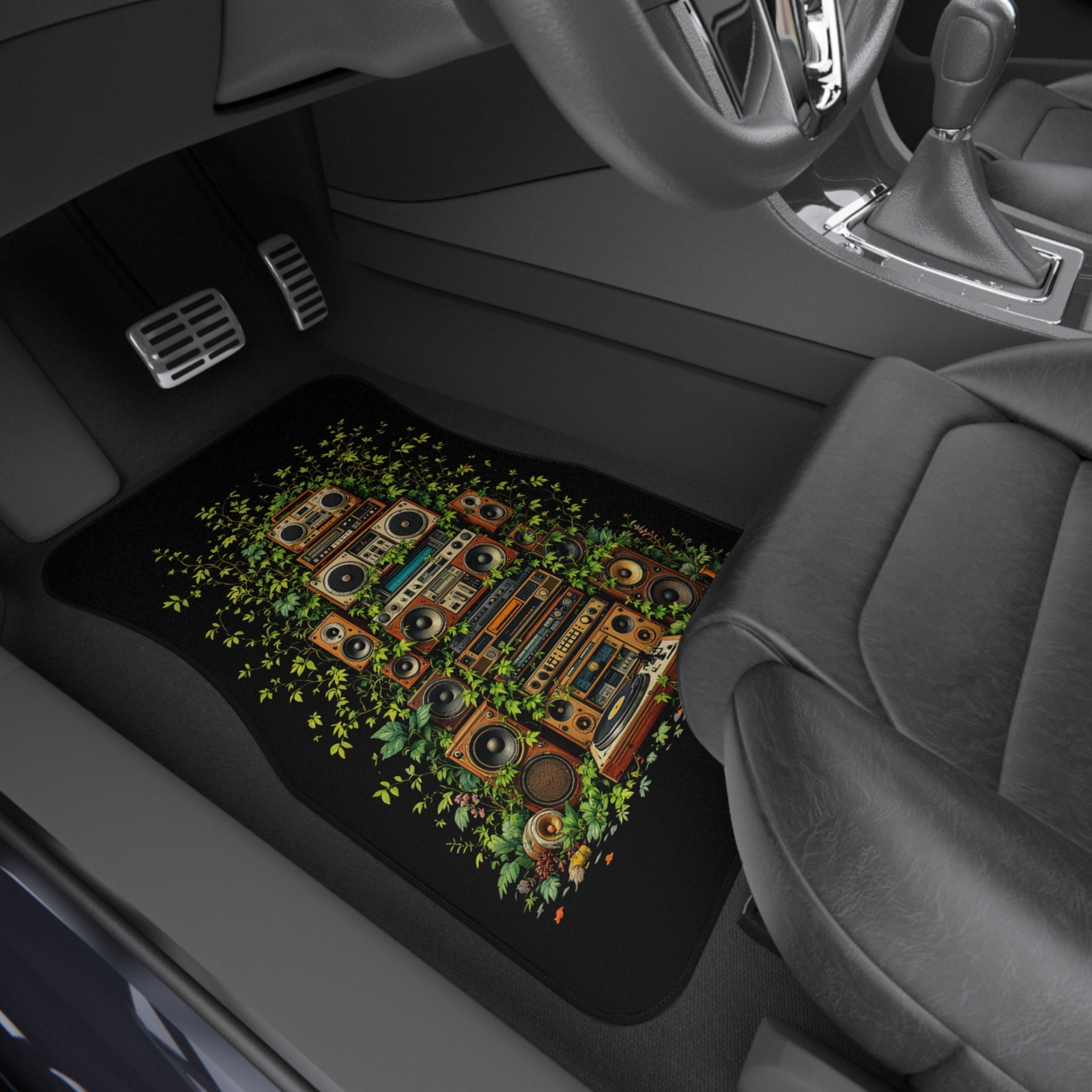 Grooves Gone Green - Car Mats (2x Front) - Image 4