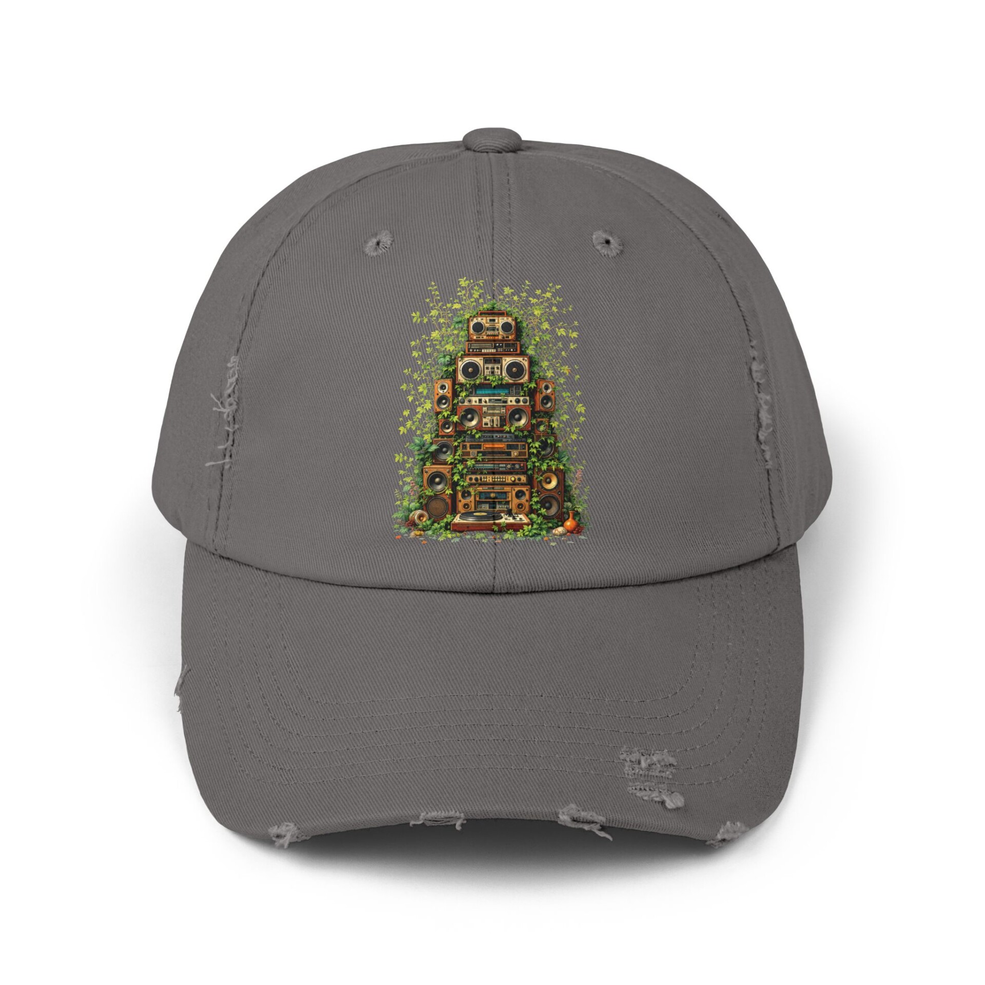Grooves Gone Green - Distressed Cap - Image 6