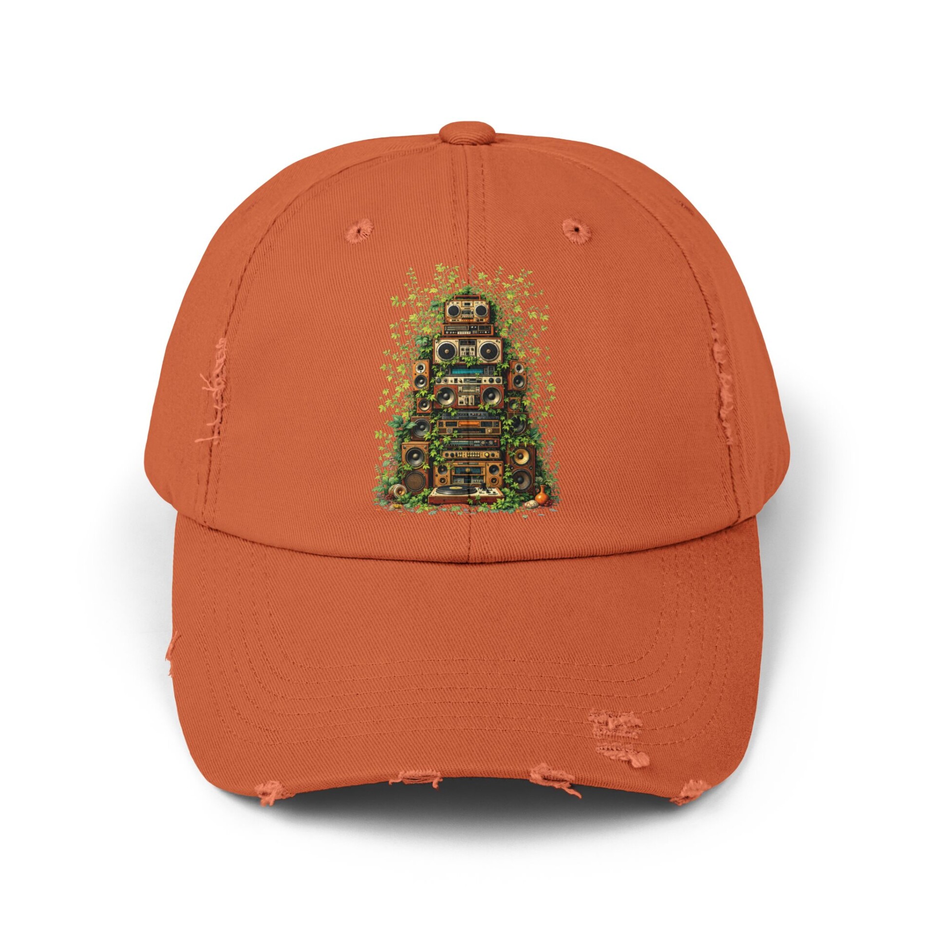 Grooves Gone Green - Distressed Cap - Image 4