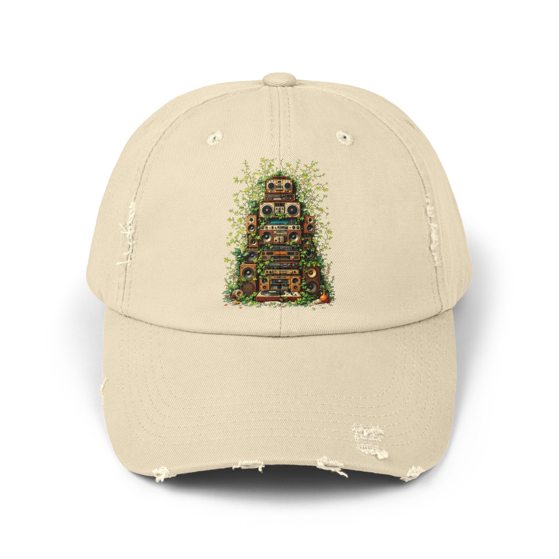 Grooves Gone Green - Distressed Cap