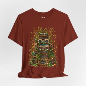 Grooves Gone Green - Jersey Cotton Graphic Tee Shirt