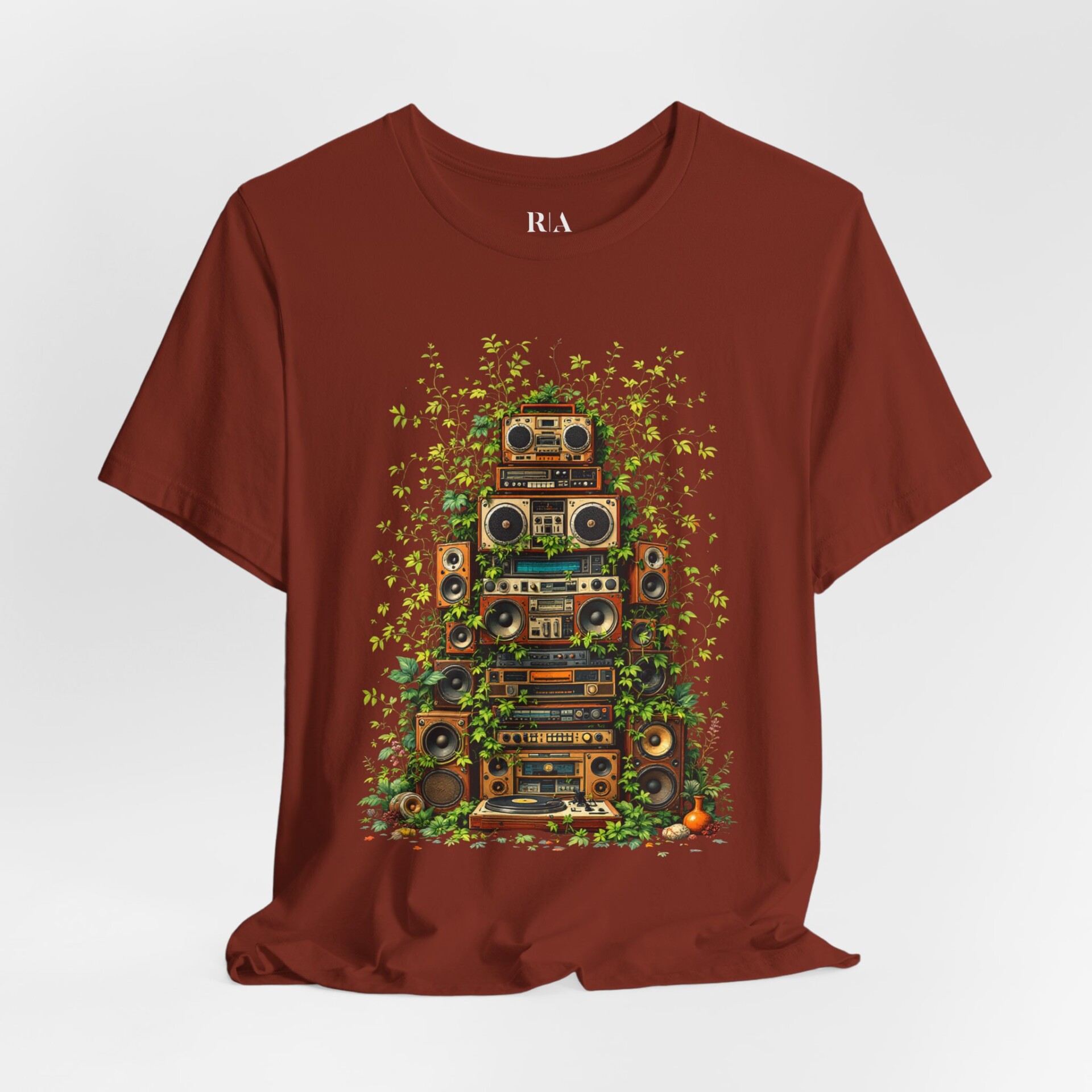 Grooves Gone Green - Jersey Cotton Graphic Tee Shirt