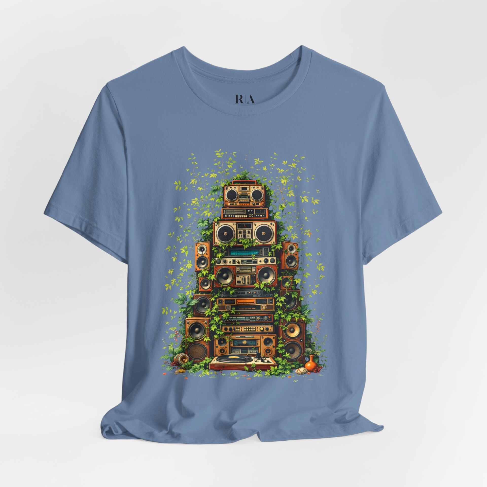 Grooves Gone Green - Jersey Cotton Graphic Tee Shirt - Image 5
