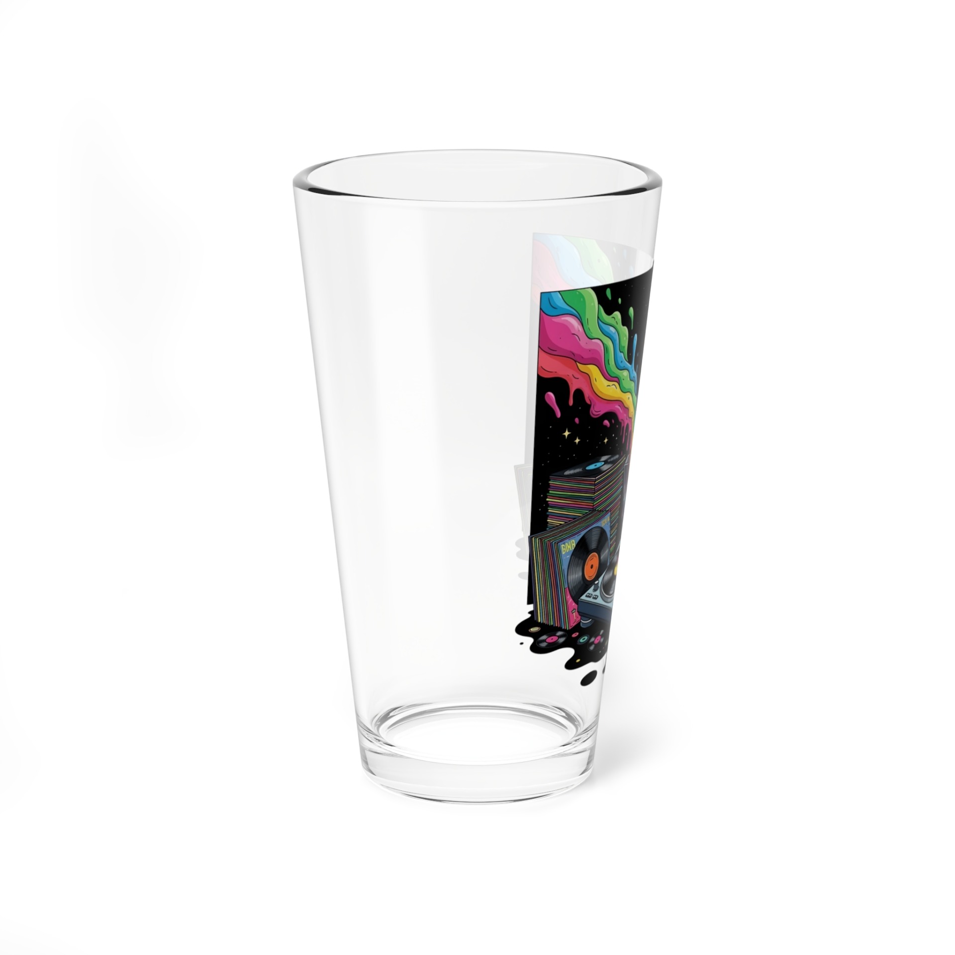 Grooves of the Galaxy - Pint Glass, 16oz - Image 2