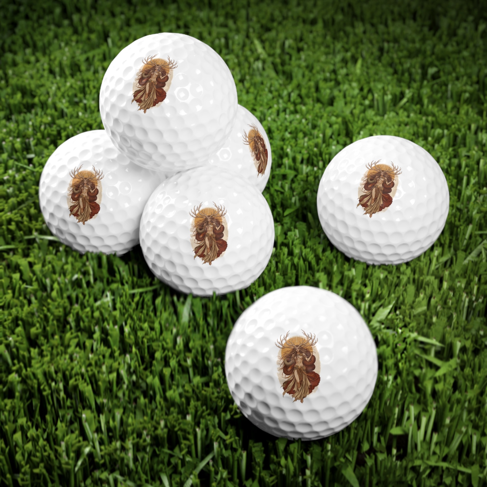 Guardian of the Mystical Wilds - Golf Balls (Set of 6) - Image 3