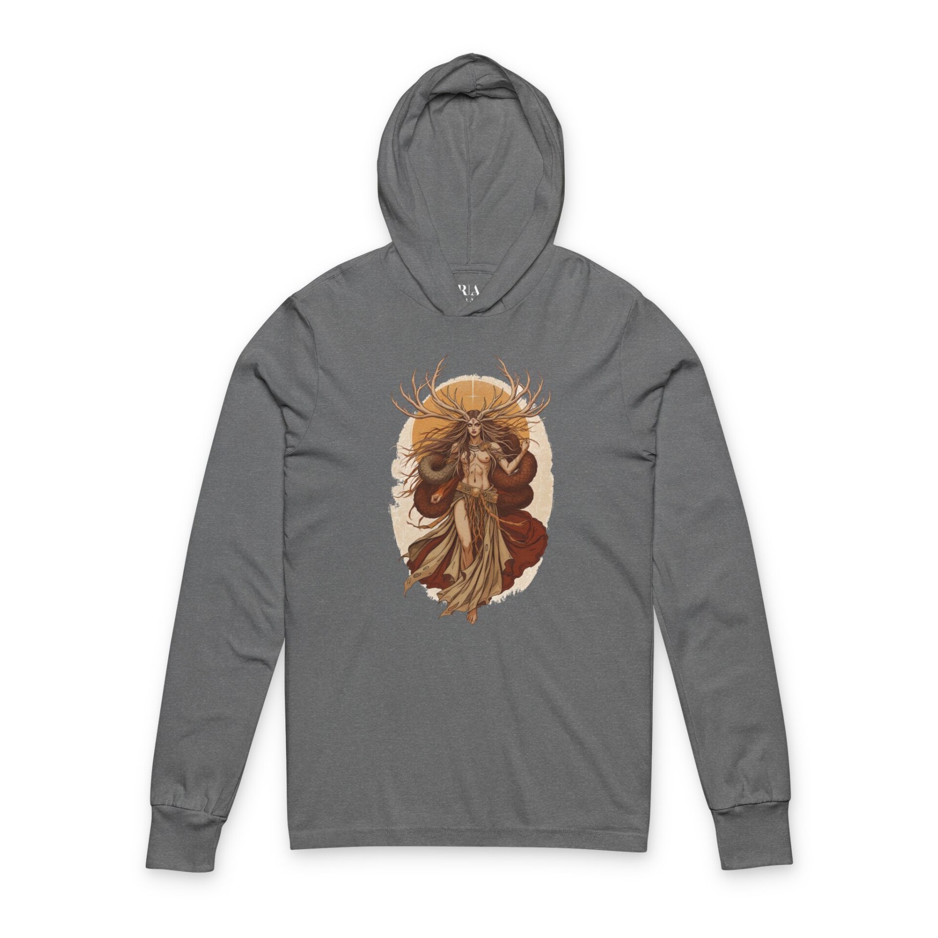 Guardian of the Mystical Wilds - Hooded Long Sleeve Tee Shirt - Image 3