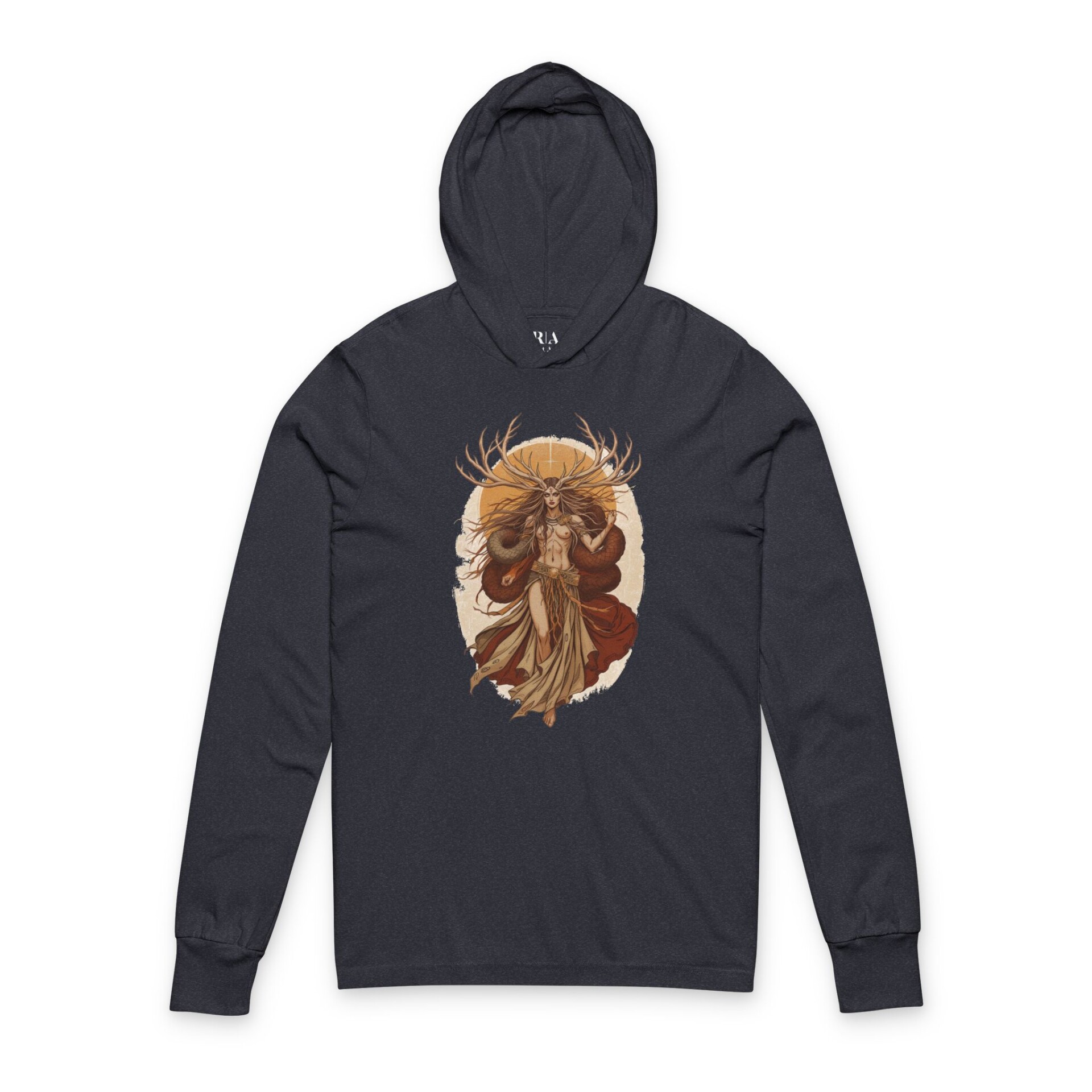 Guardian of the Mystical Wilds - Hooded Long Sleeve Tee Shirt - Image 2