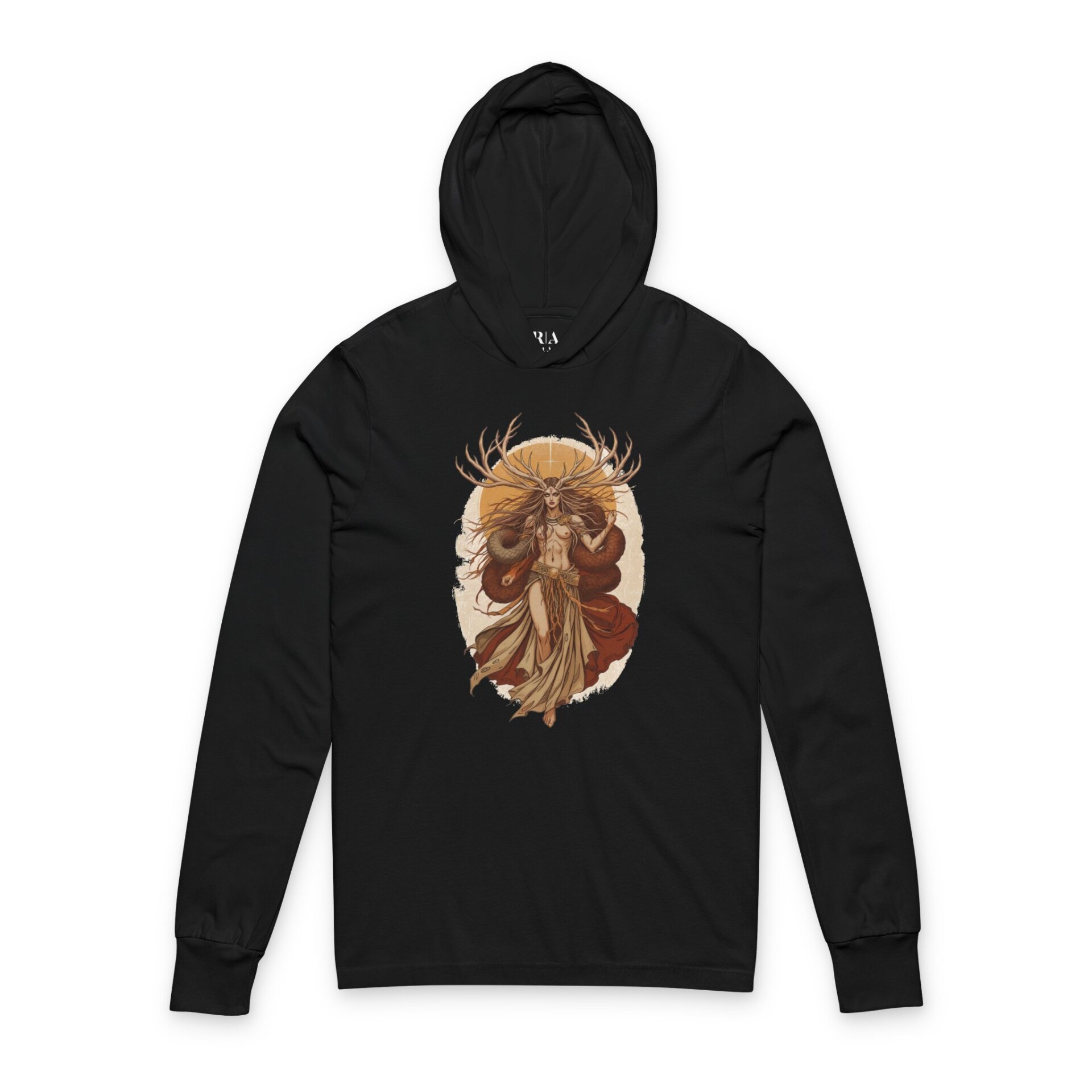 Guardian of the Mystical Wilds - Hooded Long Sleeve Tee Shirt - Image 4