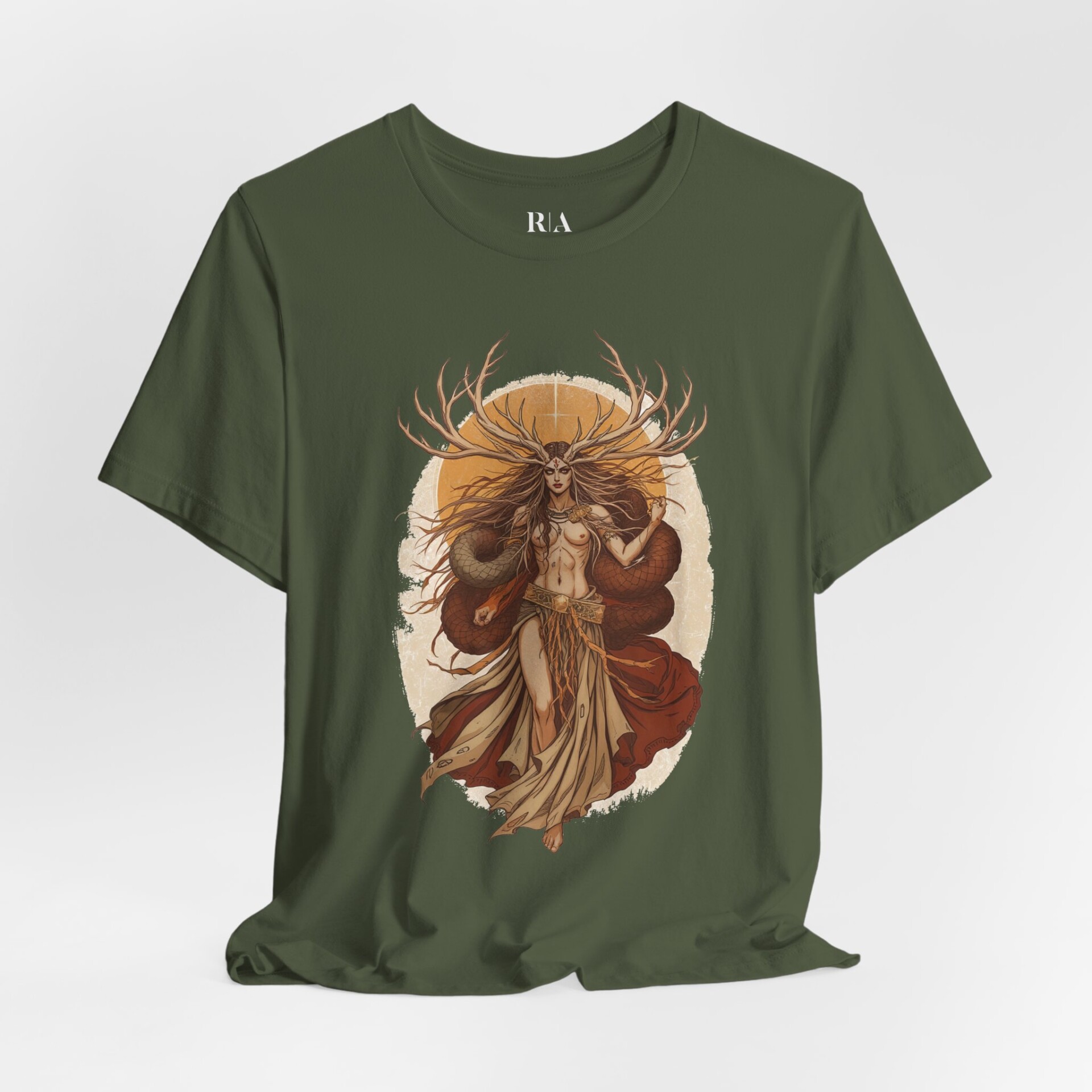 Guardian of the Mystical Wilds - Jersey Cotton Graphic Tee Shirt - Image 8