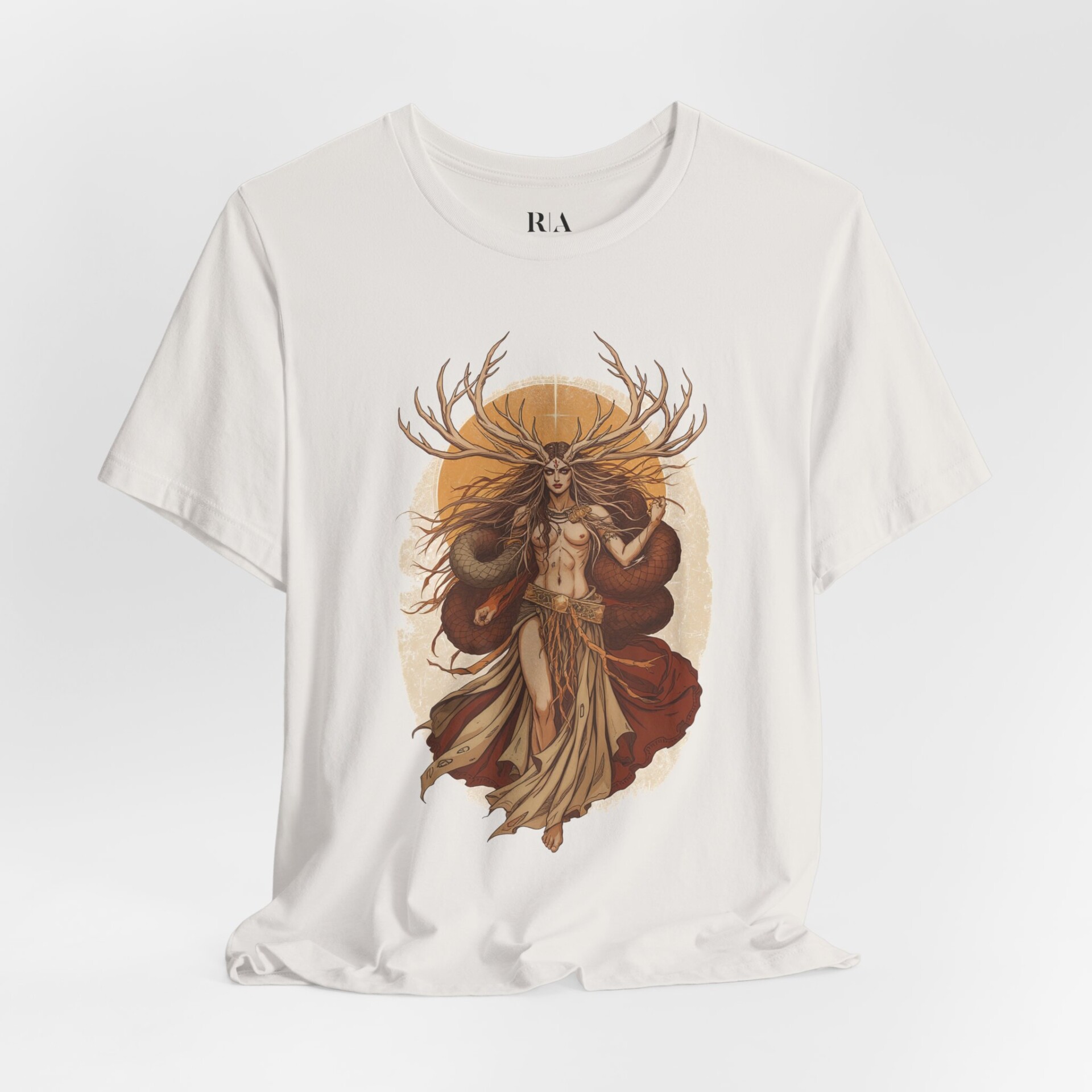 Guardian of the Mystical Wilds - Jersey Cotton Graphic Tee Shirt - Image 3
