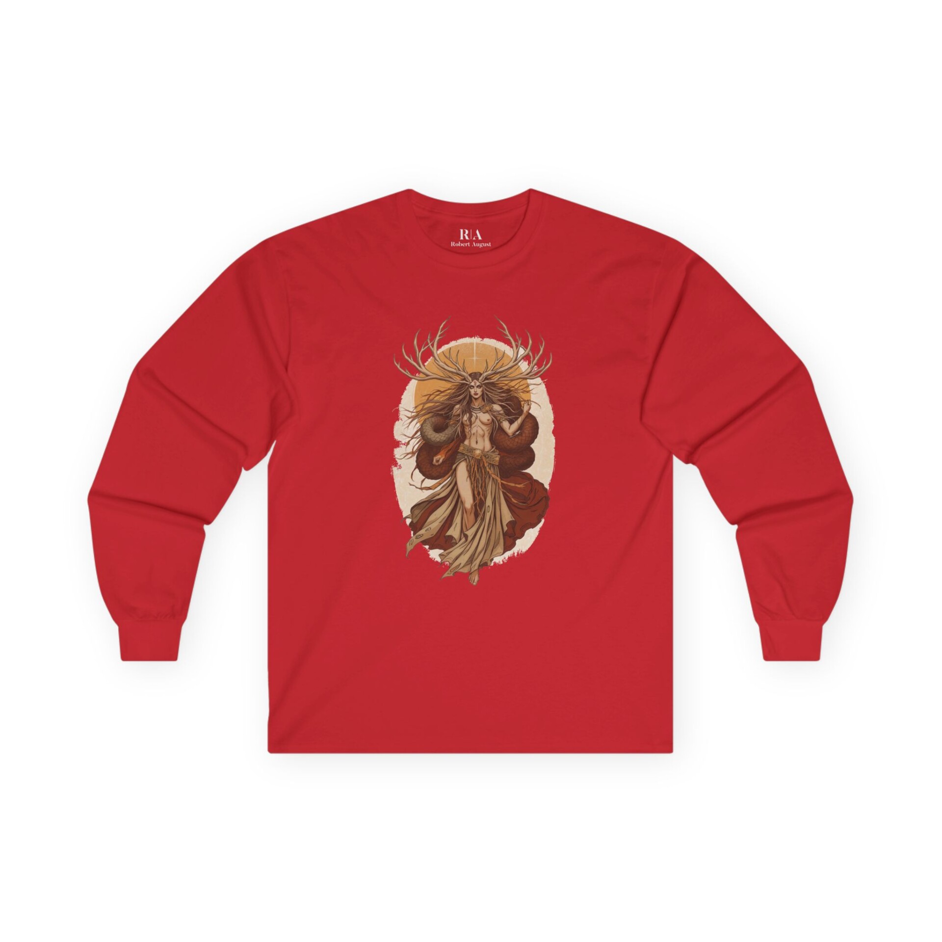 Guardian of the Mystical Wilds - Long Sleeve Graphic Tee - Image 4