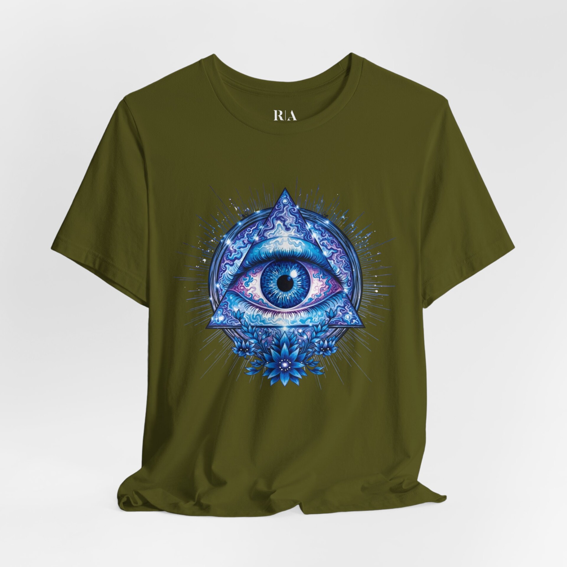 Azure Ascension- Jersey Cotton Graphic Tee Shirt - Image 3