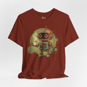 Bits, Bots, and Brews - Jersey Cotton Graphic Tee Shirt