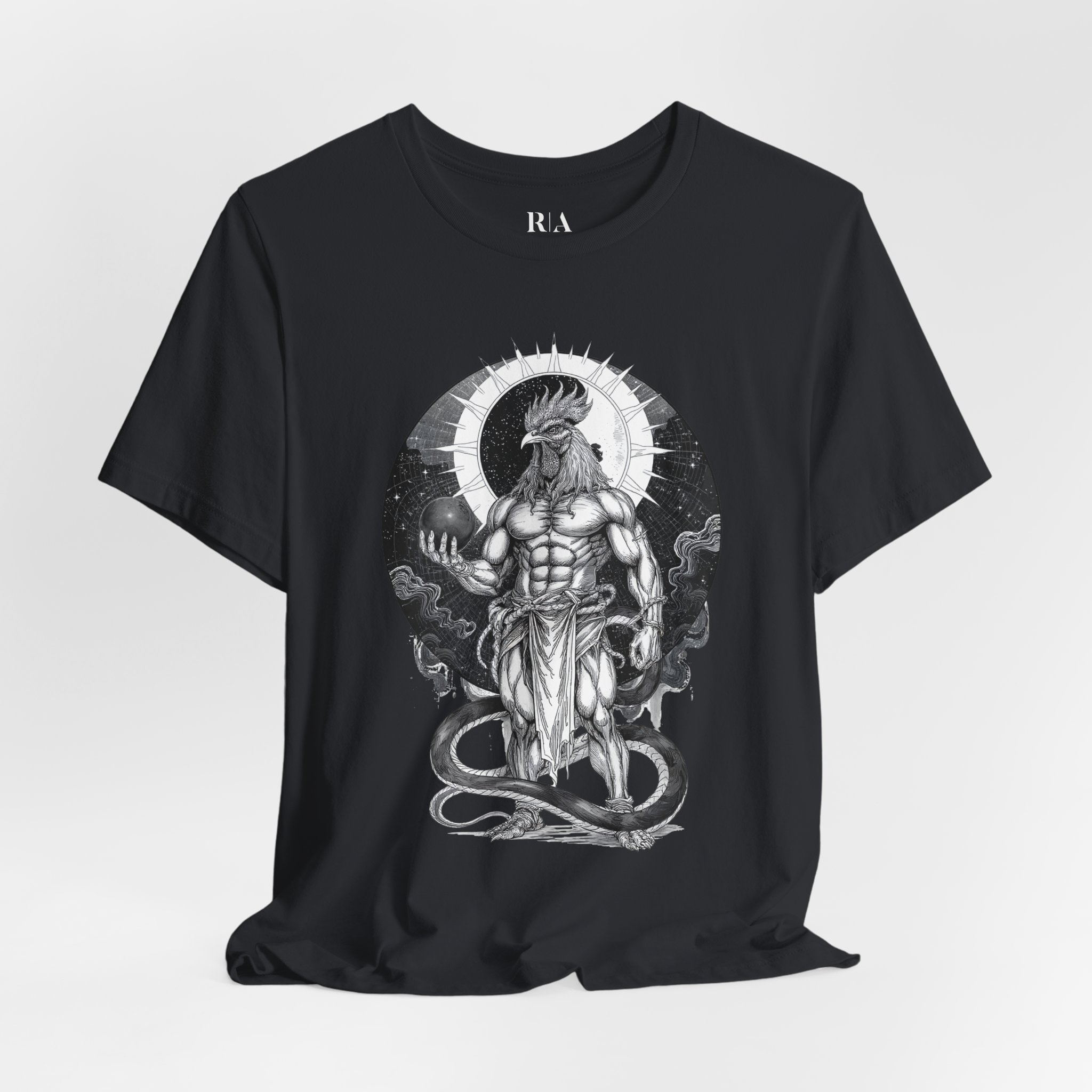 Celestial Cockatrice - Premium Jersey Cotton Graphic Tee - Image 3