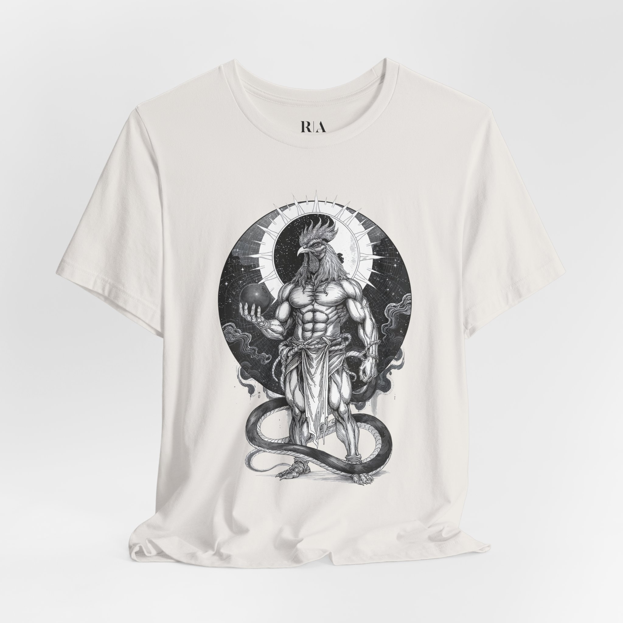 Celestial Cockatrice - Premium Jersey Cotton Graphic Tee - Image 2
