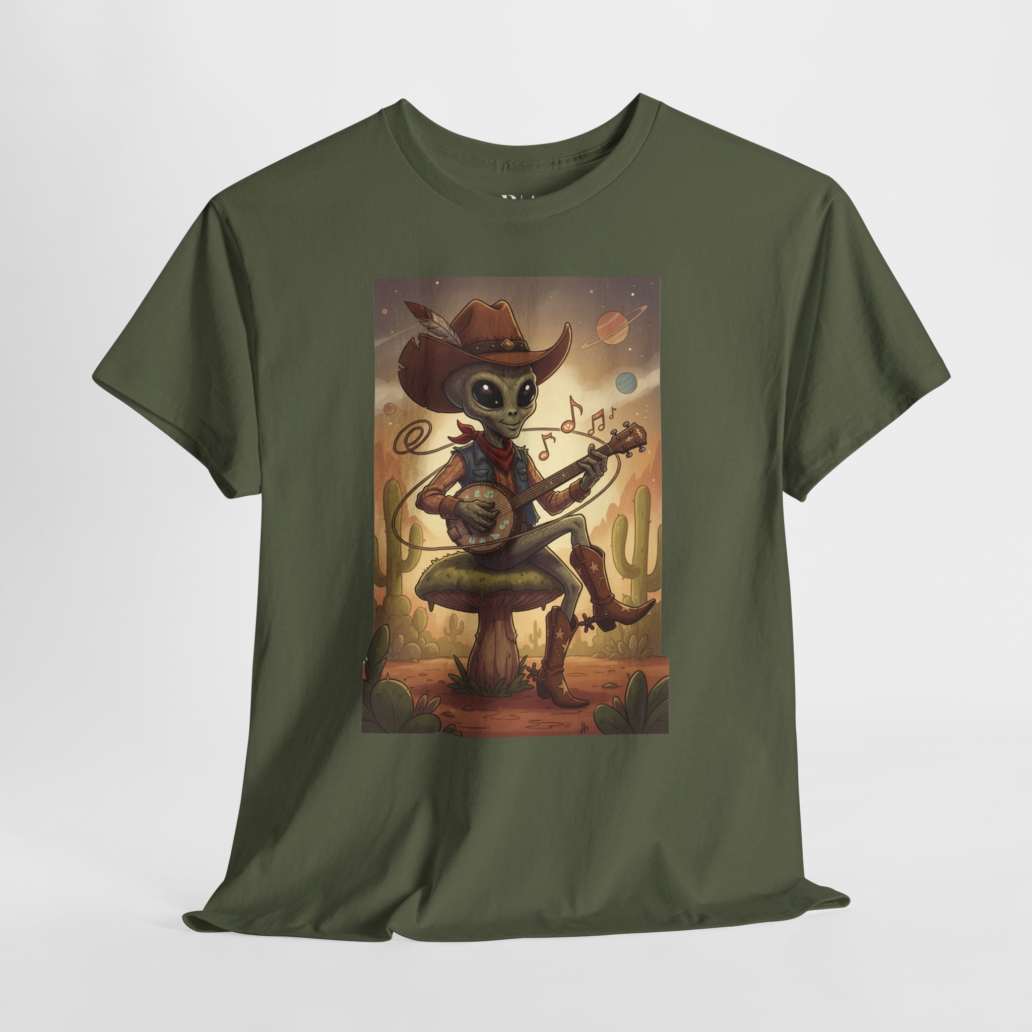 Cosmic Cowboy Crooner - Graphic Tee - Image 3