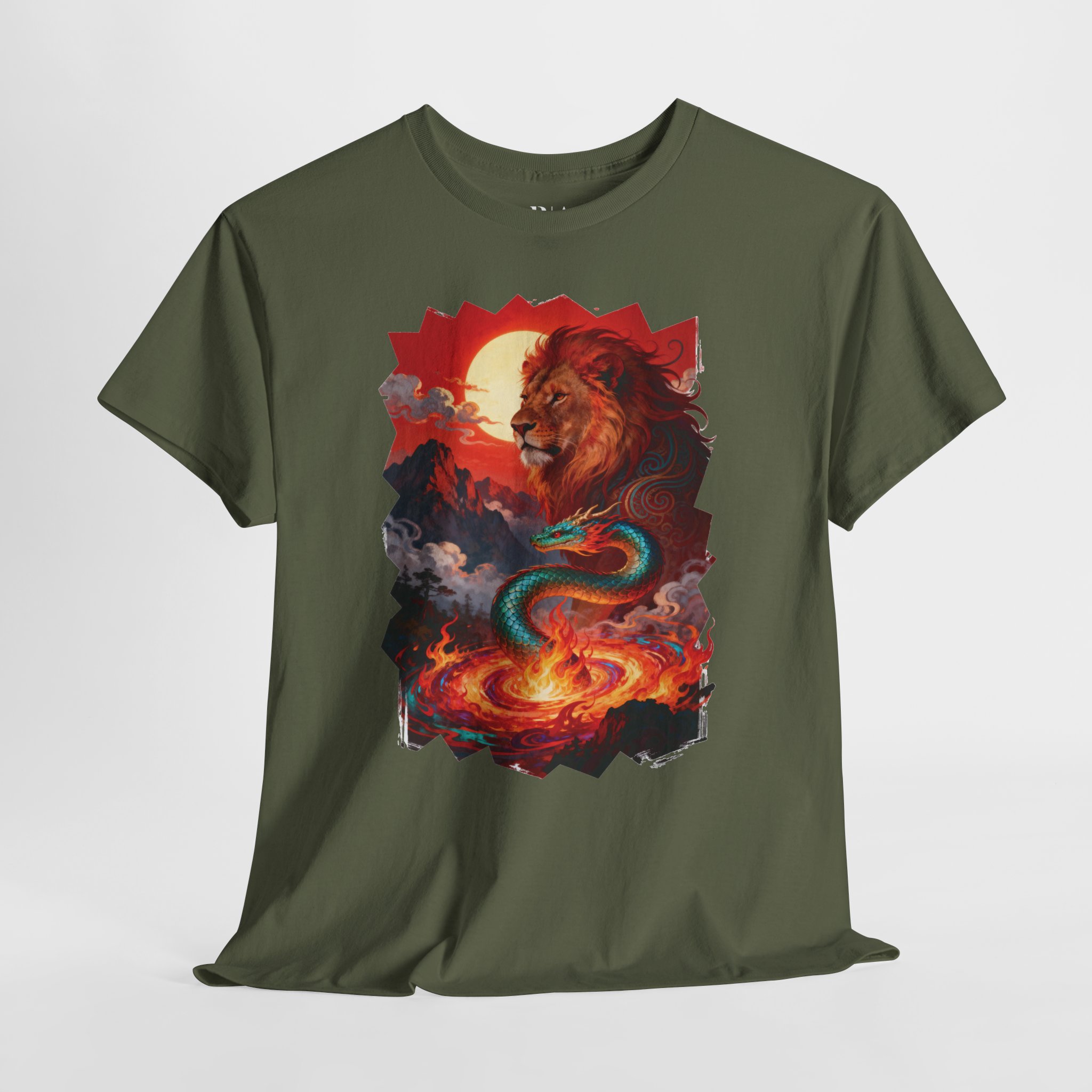Ember King and Scaled Sentinel - Graphic Tee - Image 4