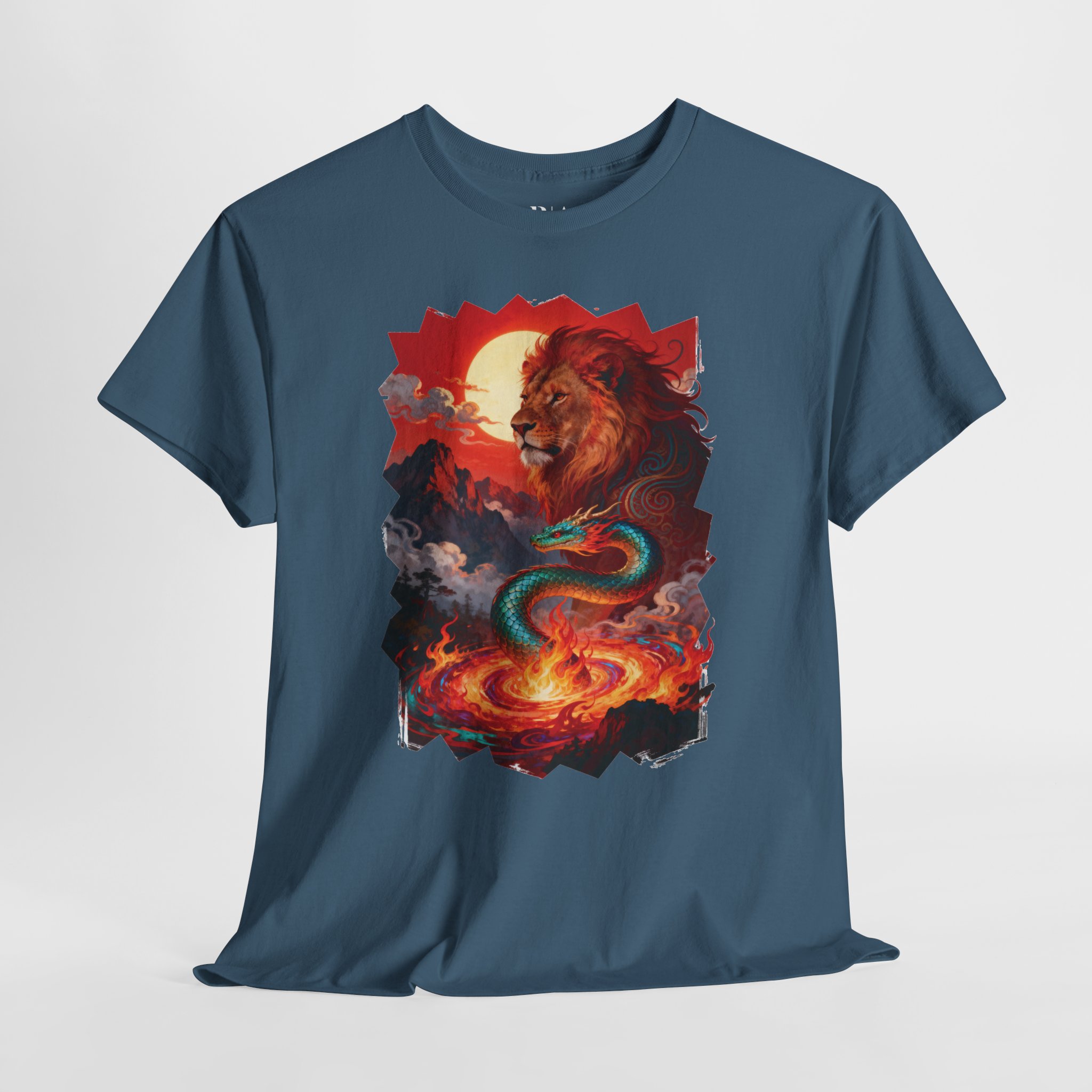 Ember King and Scaled Sentinel - Graphic Tee - Image 5