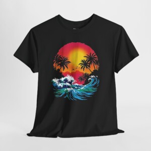 Surfing the Neon Tide - Graphic Tee
