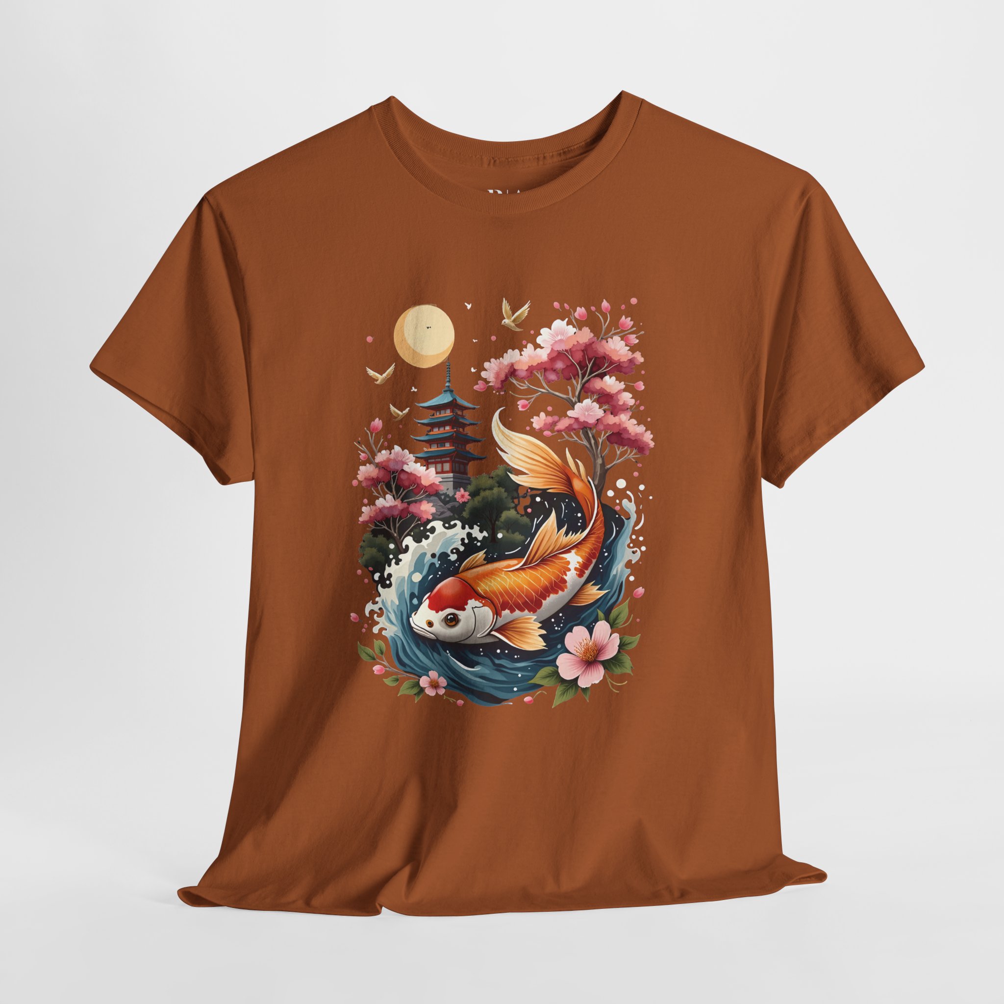 Tranquil Waters, Golden Fins - Graphic Tee - Image 3