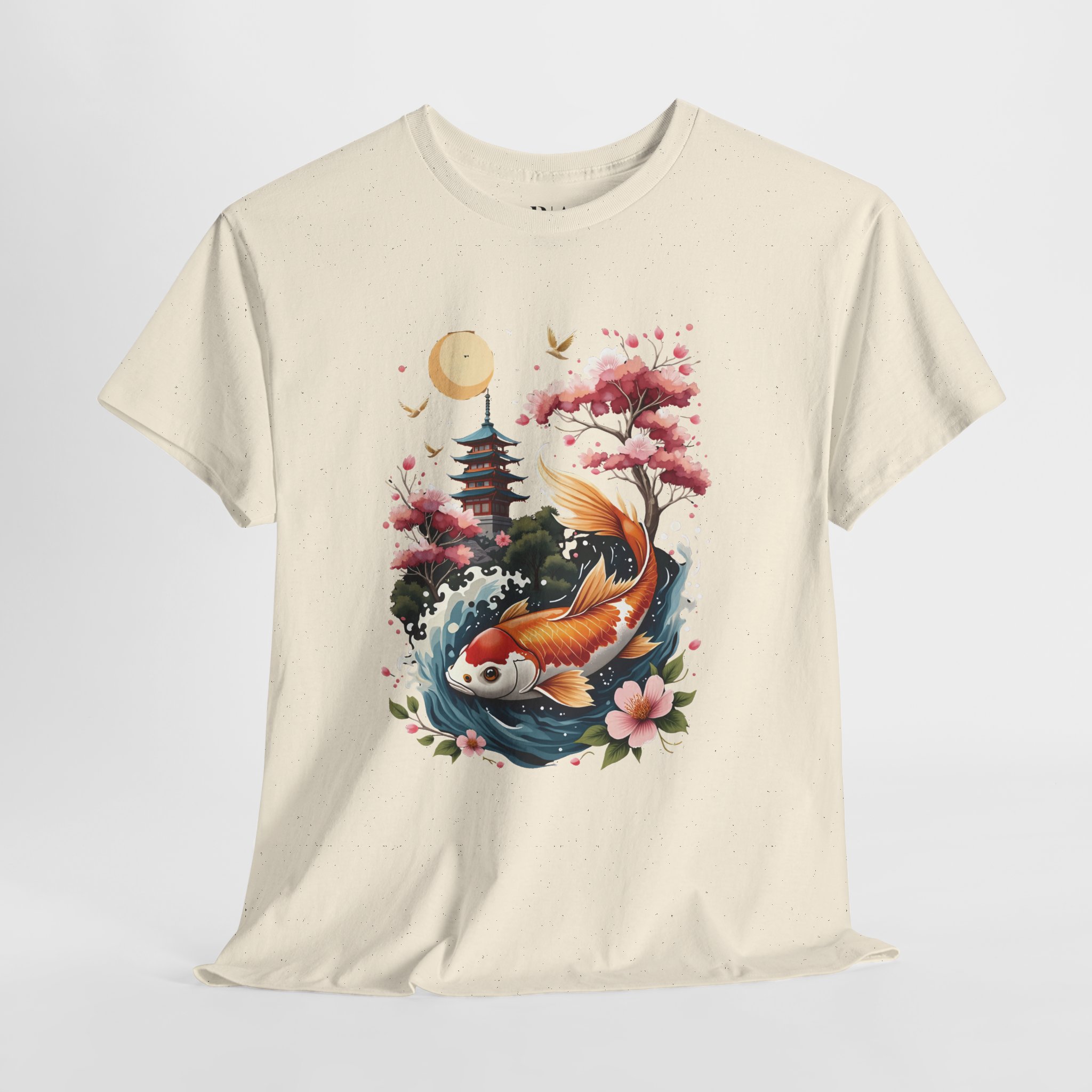Tranquil Waters, Golden Fins - Graphic Tee - Image 2