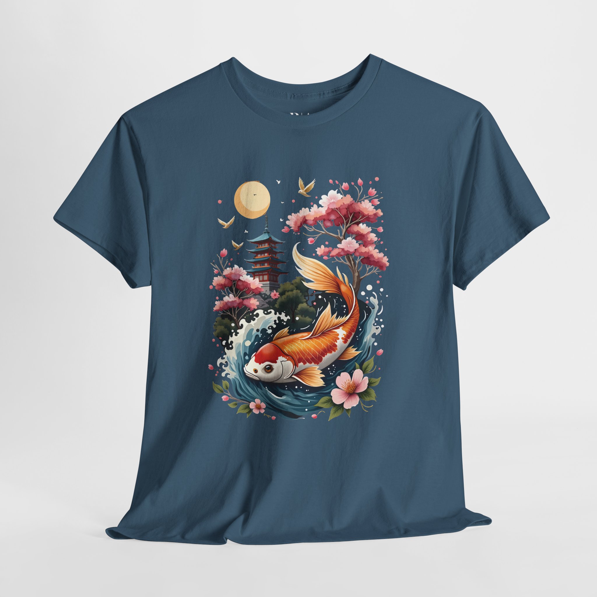 Tranquil Waters, Golden Fins - Graphic Tee - Image 5